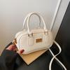 Bolsa Retrô de Boliche Feminina 2024 Nova Popular Bolsa de Ombro de Alta Qualidade Moda para o Dia a Dia Bolsa Transversal