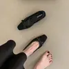 Sapatos Femininos de Bico Fino com Salto Escondido Estilo Francês, Novos Sapatos Mary Jane de Deslizar com Salto Baixo Outono 2026, Sapatos para o Trabalho