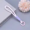 Chaveiro Cordão para Celular Colorido, Cordão Trançado Colorido Amarrado, Pingente Anti-Perda para Garrafa d'Água, Corda para Chaveiro Atacado