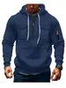 Moletom masculino transfronteiriço novo outono e inverno estação independente Amazon casual moderno com zíper capuz pulôver