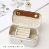 Caixa de Joias Portátil Caixa de Armazenamento Mini Requintada Caixa para Brincos Brincos Anel Porta-Joias de Viagem Carry-On Pequena Caixa de Joias