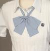 Corbata de moño de color sólido/falda a cuadros jk camisa corbata de lazo cuerda cuello lazo ángulo plano raíz de pluma corbata de moño punto de onda mango largo grande mariposa accesorios