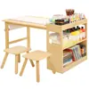 Mesa de brinquedo para crianças Estante infantil Conjunto de mesa e cadeira infantil Mesa de jogos infantil Mesa de atividades para bebês Mesa de desenho infantil
