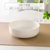 Vaporera de Cerámica con Tapa Plato Wok Profundizado Porcelana Blanca Plato Profundo Plato para Cocinar al Vapor Flan Plato Plato de Plato Hogareño