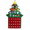 Árbol de Navidad de fieltro transfronterizo, accesorios navideños, calendario, colgante para árbol de Navidad, árbol de Navidad no tejido, bricolaje para niños.