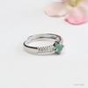 Anillo de Jade Natural Grado A de Guan Yu Anillo de Jade Azul Hielo Agua Joyería Beneficios de Transmisión en Vivo Venta al por Mayor S4111202