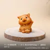 Versión Q Lindos Doce Animales del Zodiaco Pieza de Mano Madera Maciza Madera de Tuya Talla de Madera Animal Portátil Pequeño Adorno Wenwan de Mano