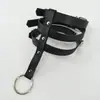 YSF Punk Moderno Estilo Harajuku Cuello de PU Estilo Callejero Europeo y Americano Collar con Remaches de Barra Gargantilla de Cuero de 3 Filas con Anillo Redondo