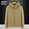 Moletom de Lã para Homens 2025 Outono e Inverno Novo Estilo Forrado com Lã Versátil Casual Esportivo Solto Cardigã Jaqueta com Capuz #