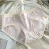 Ropa Interior Antibacteriana de Algodón Puro para Niñas Grado 7A Algodón Transpirable Entrepierna Antibacteriana Cintura Media Sin Costuras Calzones con Lazo de Cereza
