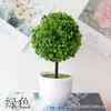 Planta Maceta Bola de Hierba Bonsái Árbol Pequeño Decoración del Hogar Adorno de Flor Creativo Mini Bola Redonda Pequeña Cerezo Bola de Nieve
