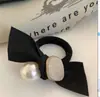 Diadema Vintage de Lazo con Perlas Banda de Goma Sin Daño al Cabello Cuerda para Atar de Mujer Simple Versátil Cuerda para el Cabello Alta Elasticidad Duradera