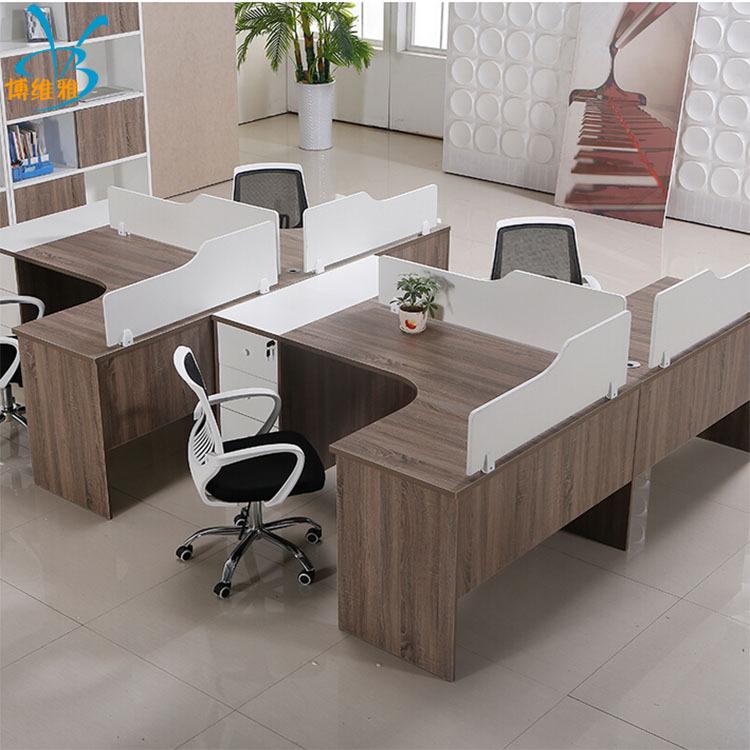 职员桌办公桌组合简约屏风隔断卡座员工位电脑桌椅