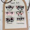 Bonito Dos Desenhos Animados Nail Art Acessórios Sanrio Cartoon Kulomi Escuro Diy Nail Cup Hairpin Caso Do Telefone Móvel
