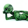 Halloween em estoque Estátua Alienígena de RESINA Resina OVNI Gnomo de Jardim Estátua Decoração