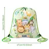Bolsa de poliéster con cordón transfronteriza Bolsa con cordón para maratón Bolsa con cordón de dibujos animados Bolsa de almacenamiento para dulces y snacks