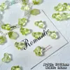 Venta al por mayor de cuentas de vidrio gorditas con forma de corazón de melocotón de 14x17 mm, cristal rosa de imitación, materiales para pulseras y collares hechos a mano DIY