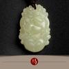 Llavero Colgante de Jade del Zodiaco Caballo, Buena Suerte y Seguridad en el Año de Nacimiento, Cadena Colgante Unisex Regalo