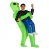 Serie de Halloween Transfronteriza Disfraces Inflables de Dinosaurio, Disfraces Populares de Extraterrestre, Disfraces Divertidos y Creativos de Mascota, Disfraces de Maquillaje para Actuación