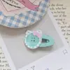 Botón de Gato Lindo Clip con Pato Hueco Flequillo Lado Chica Dulce Corazón Peinado Japonés Todo Fósforo Mujeres
