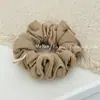 Scrunchie de Tricô Listrado Simples Estilo Coreano, Prendedor de Cabelo Artístico Vintage para Rabo de Cavalo, Versátil Elegante Prendedor de Cabelo para Coque para Mulheres