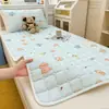 Lençol de cama de algodão puro para dormitório estudantil, 100% algodão, novo modelo 2026, protetor de colchão 90x190cm
