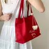 Bolsa Tote para Mujer de Gran Capacidad Simple Elegante para Viajar Estudiante Universitario 2025 Nueva Versátil de un Hombro Lona Bolsa de Verano