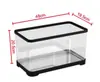 Acuario Pequeño Creativo para Uso Doméstico, Acuario de Paisajismo para Sala de Estar, Adecuado para Cría de Peces Dorados y Peces Ornamentales, Acuario Ecológico Transparente con Tapa