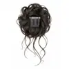 Peruca estilo coque para mulheres, coque de cabelo autoenrolável estilo espanador, anel de cabelo flor de botão de bigode de dragão, volumoso e fácil de usar, um item essencial para adicionar volume ao cabelo