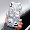 Oso estilo pegatina Adecuado para iPhone 17 Pro Max, Funda para teléfono láser Apple 16, 14 Dibujos animados, 13 Agujero grande, 15