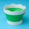 Conjunto de três peças de balde de lavagem de canetas multifuncional com balde paleta, recipiente para enxaguar canetas, porta-pincéis inserível, recipiente portátil para lavar canetas, caixa de cores