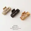 Moda Estilo Coreano Cuadros Mismo Estilo Pinza Súper Grande Pinza para Cabello Estampado Leopardo Acetato Accesorios para el Cabello Pinza Sencilla para el Cabello Pinza para Cola de Caballo Accesorios para el Cabello