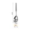 Conjunto de utensílios de cozinha de aço inoxidável 304 para fritar, espátula de aço, cabo oco, colher de sopa, escorredor grande, utensílios de cozinha, atacado