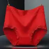 Roupa íntima Chenmei feminina plus size algodão menina cheinha renda cintura alta sexy modeladora de barriga confortável plus size estilo japonês