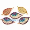 Accesorios DIY Ojo del Diablo Microincrustado de Cobre Puro Ojo Giratorio Conector Pulsera de Cuerda 30mm