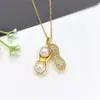 Collar de Acero Inoxidable para Mujer Joyería de Nicho Versátil Colgante de Cobre Cadena Elegante para Clavícula Joyería Cadena de Lujo Ligero