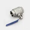 Válvula de aço inoxidável de 4 pontos com rosca interna, válvula de esfera de conexão rápida, válvula borboleta, acessórios para equipamentos, interruptor de controle, 2 pontos de rosca interna dupla, 1/2 polegada