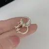 23 moda europeia e americana novo estilo francês simples personalidade geométrica textura metálica brincos brincos de gota d'água transparentes gancho de orelha