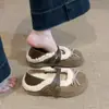 Sapatos Mary Jane Estilo Birkenstock com Laço Doce Estilo Coreano para Mulheres Outono e Inverno 2025 Tendência