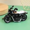 Mini Harley motocicleta puxar para trás carro chaveiro personalidade criativa saco na moda cool brinquedo modelo pingente atacado