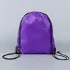 Bolsa Simples Esportiva com Cordão, Mochila com Bolso de Cordão com Logo Impresso, Mochila para Academia Basquete Natação Maratona
