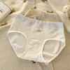 Calcinhas de Algodão Puro com Design de Urso Energético para Meninas, Cintura Média, 10A Antibacteriana, Gancho Estendido, Algodão de Bebê Grau A, Atacado para Mulheres