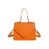 Bolsa com padrão de pedra de textura elegante bolsa feminina moda outono e inverno estilo coreano bolsa mensageiro bolsa de mão estilo ocidental bolsa de ombro feminina