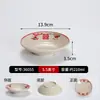 Conjunto de 10 Pratos de Melamina Vintage, Pratos Imitação Esmalte para Hot Pot de Rua Retro de Chongqing, Pratos Plásticos Especiais Comerciais