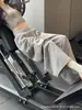 Pantalones deportivos grises para mujer estilo americano, nuevo modelo otoño 2026, talla petite, cintura alta, corte holgado, cordón, pierna ancha