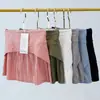 Roupas de Yoga Femininas Saia Esportiva Slim para Tênis Badminton Vôlei Saia Plissada Falsa de Duas Peças Cintura Alta Alta Elasticidade Saia