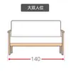 Silla Sofá Individual Pequeña de Madera Maciza Sala de Estar Respaldo Silla Individual de Ocio Silla de Balcón Combinación con Mesa de Café Dormitorio Apartamento Pequeño