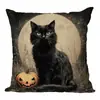 Nova Capa de Almofada Halloween Fronha Presente para Casa Almofada de Sofá Cama de Carro Capa de Almofada de Linho
