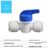 Conector rápido para purificador de água 2 pontos 3 pontos conversão máquina de água pura conexões de tubo de água conector rápido roscado atacado válvula de esfera de três vias