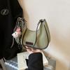 Comercio exterior alta gama retro esmerilado bolso pequeño mujer 2024 nuevo otoño e invierno todo-partido un hombro axila bolsa albóndiga